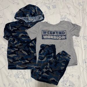 Saint Eve Boys Micro Fleece Hoodie with Joggers 3 Piece Set (Size: XS)